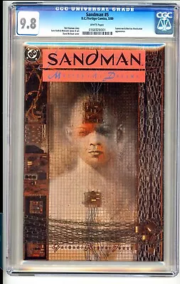 Buy Sandman #5 - Cgc 9.8 - Wp - Nm/mt - Scarecrow Mister Miracle Martian Manhunter • 119.16£