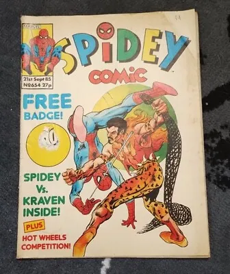Buy Spidey Comic (UK Spider Man Weekly) #654 (Marvel 1985) Spiderman Vintage  • 7.95£
