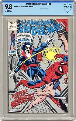 Buy Amazing Spider-Man #101 2nd Printing CBCS 9.8 1992 21-13E527A-001 1st Morbius • 176.54£