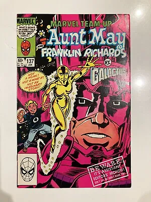 Buy Marvel Team-Up 137 1984 Very Good Condition Aunt May/Franklin Richards/Galactus • 12.50£