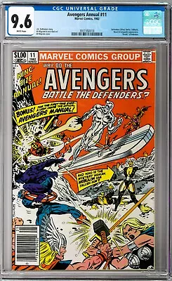Buy Avengers Annual #11 CGC 9.6 (1982, Marvel) Al Milgrom Cover, Defenders App. • 61.87£