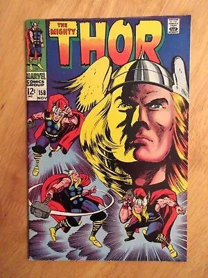 Buy MIGHTY THOR #158 (1968) **Key Iconic Cover!** (VF- Beauty!) • 39.49£