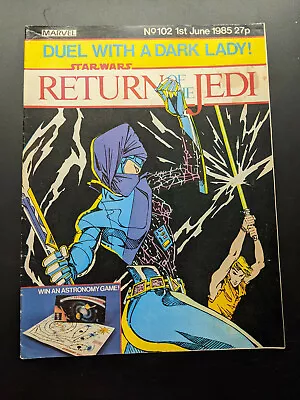 Buy Return Of The Jedi No 102, May 25th 1985, Star Wars Weekly UK Marvel Comic  • 6.99£