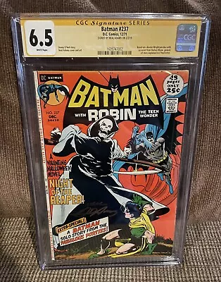Buy Batman #237 Signature Series CGC 6.5 White Pages Neal Adams 1st App. The Reaper • 279.82£