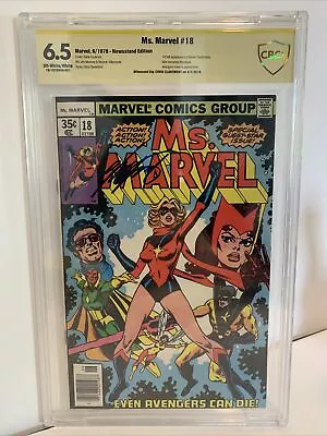 Buy Ms. Marvel #18 CBCS 6.5 SS SIGNED Chris Claremont 1st Appearance Mystique 1978 • 137.98£