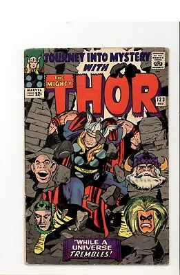 Buy Journey Into Mystery  123 VG Absorbing Man Loki Odin Appearance 1965 • 15.80£