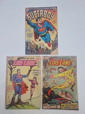 Buy 3x Vintage Superman Comics, Superboy No. 168 1970, Lois Lane 112 1971 & 123 1972 • 9.99£