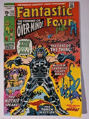 Buy Fantastic Four #113 1st App. Of The Over-Mind, Marvel Comics MCU Mid Grade! • 13.84£