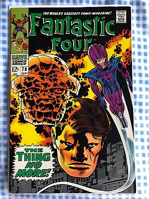 Buy Fantastic Four 78 (1968) Vs The Wizard. Jack Kirby Art, Cents • 26.99£