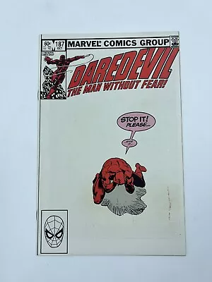 Buy DAREDEVIL #187 Marvel Comic Book 1982 - Black Widow & Stick Appearance • 6.05£