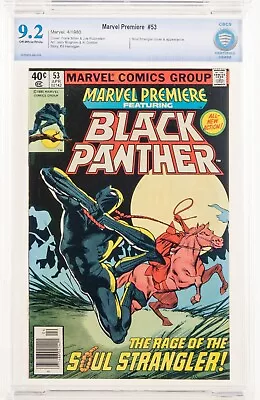 Buy Marvel Premiere #53 NEWSSTAND 1980 CBCS 9.2 Frank Miller Black Panther Cgc • 116.81£