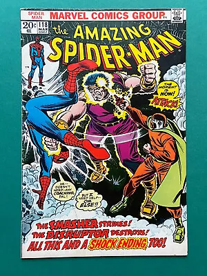 Buy Amazing Spiderman #118 VG/FN (Marvel 1972) Smasher, Disrupter Gerry Conway • 15.99£
