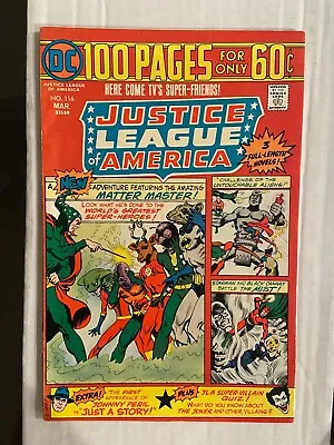 Buy Justice League Of America #116 Comic Book  1st App Golden Eagle • 18.95£