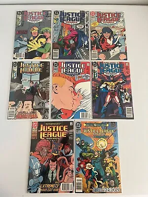 Buy Justice League America 37 39 41 42 45 47 57 92, Lot Of 8 FN/VF, Newsstand Hughes • 6.30£
