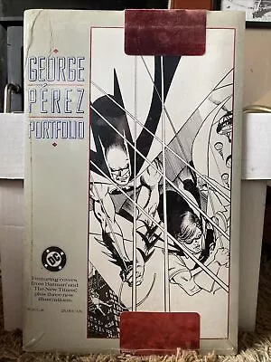 Buy George Perez Portfolio - 12 Prints - Batman & Teen Titans - (DC Comics - 1990) • 35£
