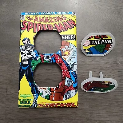Buy The Amazing Spider-Man #129 1st Appearance Punisher Wall Outlet Cover • 10.53£