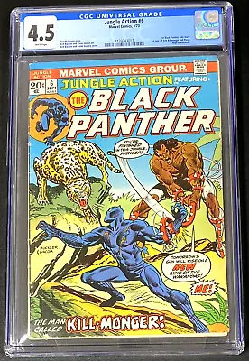 Buy 🔥🔑 Jungle Action #6 Black Panthern1973 CGC 4.5 Key Issue • 74.90£