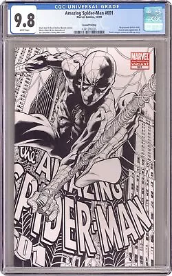 Buy Amazing Spider-Man #601C Quesada Variant 2nd Printing CGC 9.8 2009 4391292025 • 115.88£