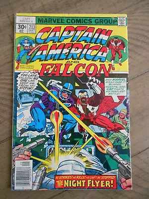 Buy CAPTAIN AMERICA & THE FALCON #213 Marvel Comics 1977 KIRBY! VG/FN • 2.51£