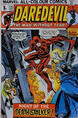 Buy Marvel Comics Daredevil Vol. 1 #115 Nov 1974 Contains Ad For Hulk Wolverine  • 45£