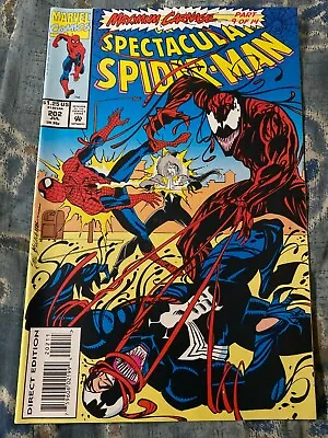 Buy Spectacular Spider-man #202 Marvel 1993 Maximum Carnage Pt.9, Venom HIGH GRADE • 10.39£