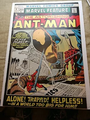 Buy Marvel Feature #4 1st Bronze Age App. Of ANT-MAN Guest Stars Spider-Man 8.0 VF • 59.30£