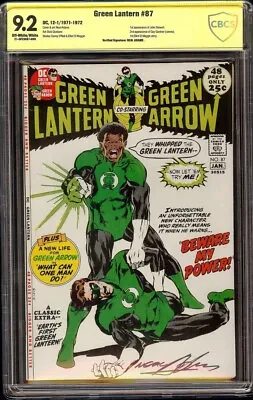 Buy Green Lantern  # 87 CBCS 9.2 OW/W (DC, 1971) 1st John Stewart, Neal Adams Sig • 1,602.99£
