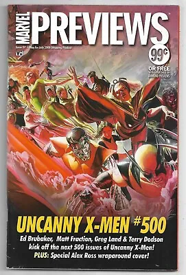 Buy Marvel Previews #57 Uncanny X-Men #500 Preview FN (2008) Marvel Comics • 10£