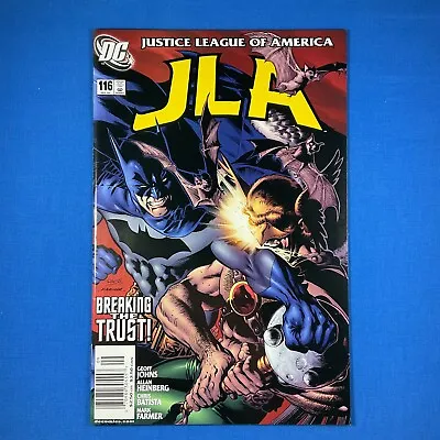 Buy JLA #116 NEWSSTAND UPC Justice League America DC Comics 2005 Batman Vs Hawkman • 3.55£