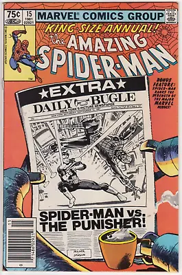 Buy The Amazing Spider-Man Annual #15, Marvel Comics 1981 VF 8.0 Miller. Punisher • 15.75£