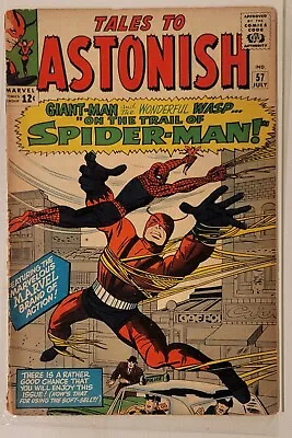 Buy Marvel Tales To Astonish No. 57 Giant Man & Wasp On The Trail Of Spider-man 1964 • 94.98£