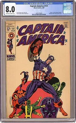 Buy Captain America #111 CGC 8.0 1969 4281415004 • 162.01£
