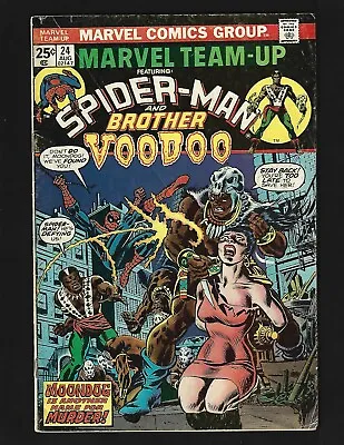 Buy Marvel Team-Up #24 VG+ Kane Romita Spider-Man Brother Voodoo 1st Moondog • 7.91£