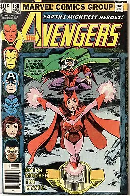 Buy Avengers #186 1979 Marvel Chthon 1st Magda Origin Scarlet Witch FN- • 15.98£