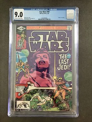 Buy Star Wars #49 -NEAR MINT- CGC 9.0 - Marvel 1981 - Death Of Jedidiah! • 102.49£