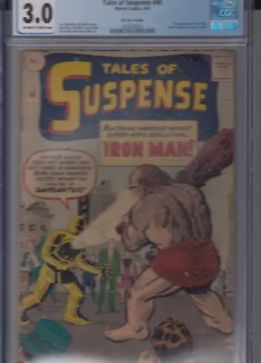 Buy Tales Of Suspense 40 - 1963 - 2nd Iron Man - CGC 3.0 • 649.99£