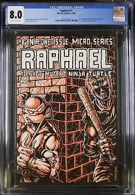 Buy Raphael #1 - Mirage Studios 1985 CGC 8.0 1st Teenage Mutant Ninja Turtles Spin-o • 159.10£