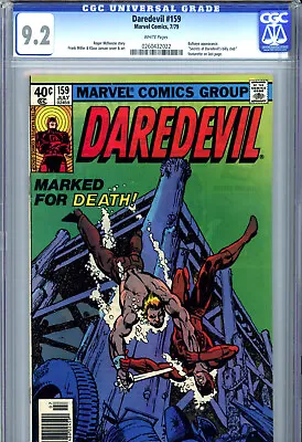 Buy Daredevil #159 (1979) Marvel CGC 9.2 White Frank Miller • 45.86£