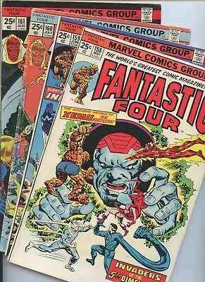 Buy Fantastic Four #158-165 1975 (Avg VG)(8 Book Set) • 15.81£