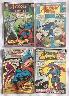 Buy Vintage Lot Of 4 Superman Supergirl Action DC Comics: #s 305 333 349 361 1963-68 • 29.99£