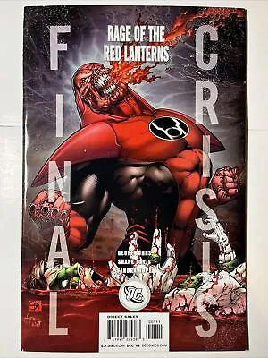 Buy Final Crisis Rage Of The Red Lanterns #1 (2008) DC Comics FN+/VF • 7.98£