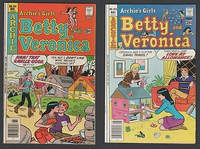 Buy Betty And Vernonica BRONZE AGE Lot (13 Books) #251 253 262 269 271 276 279 More  • 23.70£