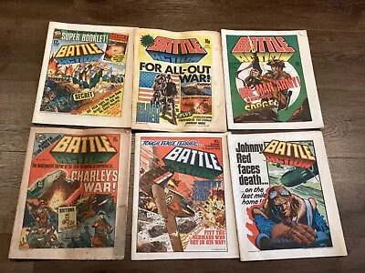 Buy 6 Vintage Original Battle Action Comics 1979 In Good Used Condition • 13£