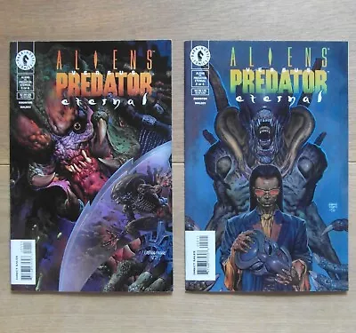 Buy ALIENS VS PREDATOR: ETERNAL Issues #1+2 - Dark Horse Comics 1998 AVP Versus - NM • 8.99£