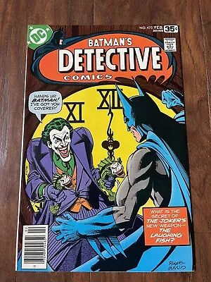 Buy Batman Detective Comics 475 1978 Joker Laughing Fish MUST SEE! Very High Grade • 98.67£