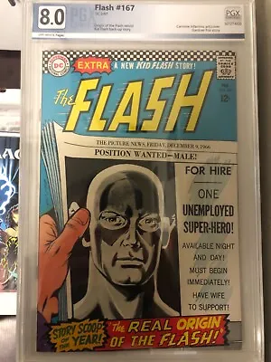 Buy The Flash #167 PGX 8.0 Off-White Pages • 63.10£