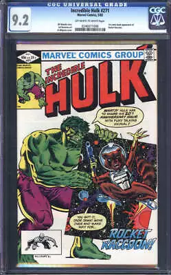 Buy Incredible Hulk #271 Cgc 9.2 Ow/wh Pages // 1st Comic App Rocket Raccoon 1982 • 221.18£