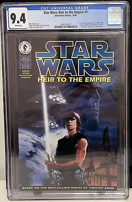 Buy Star Wars Heir To The Empire #1 CGC 9.4 NM WP 1st App Thrawn Mara Jade KEY 1995 • 175.89£
