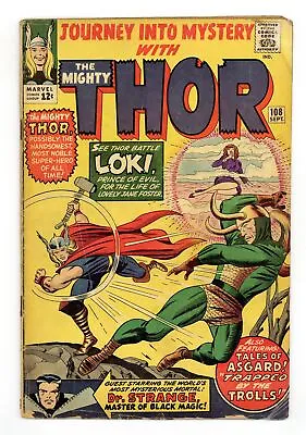 Buy Thor Journey Into Mystery #108 GD 2.0 1964 • 20.50£