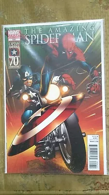 Buy Amazing Spiderman 2011 11 656 Quesada Captain America 70th Anniversary Variant • 50£